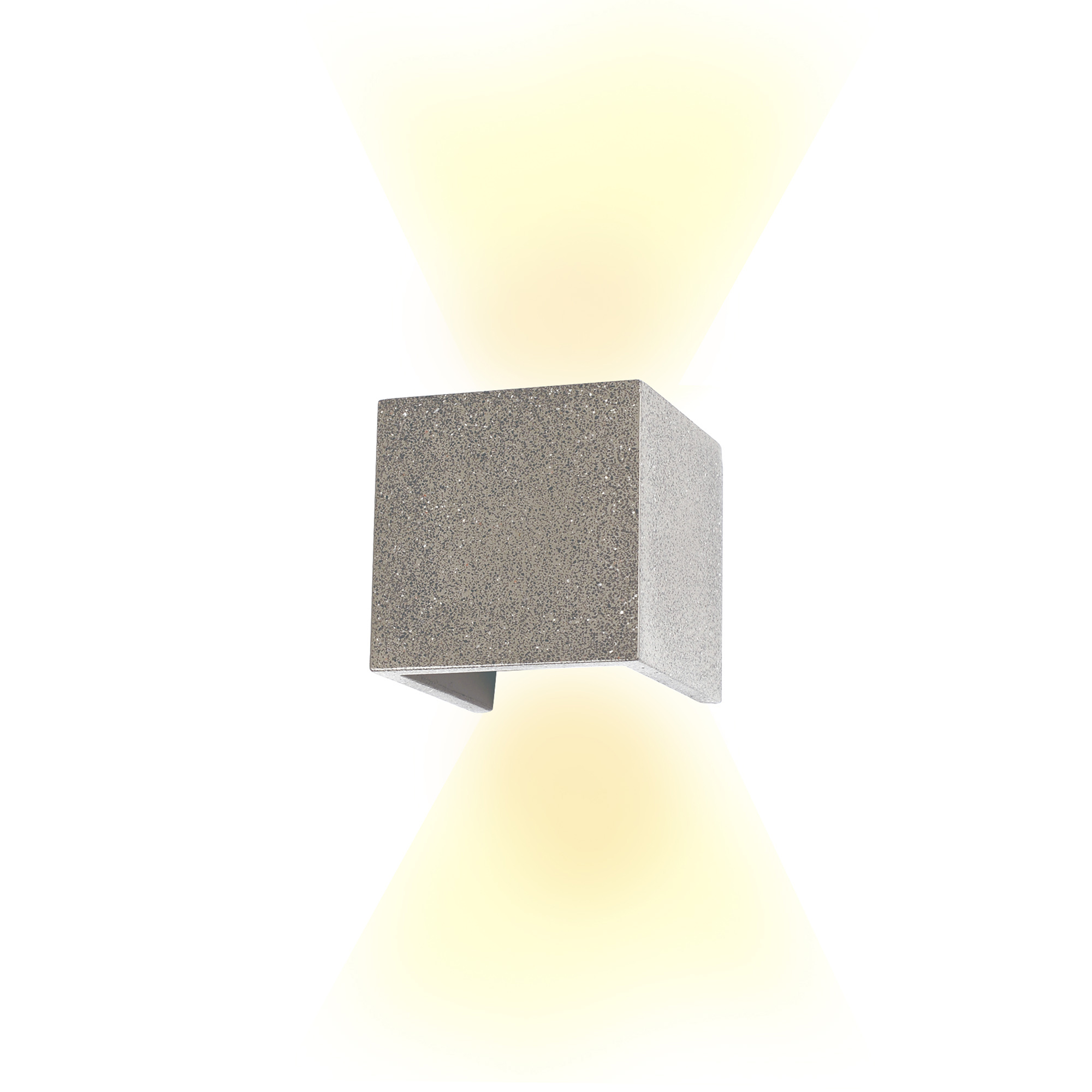 M7108  Taos Wall Lamp 12W LED IP65 Outdoor Dark Grey Cement